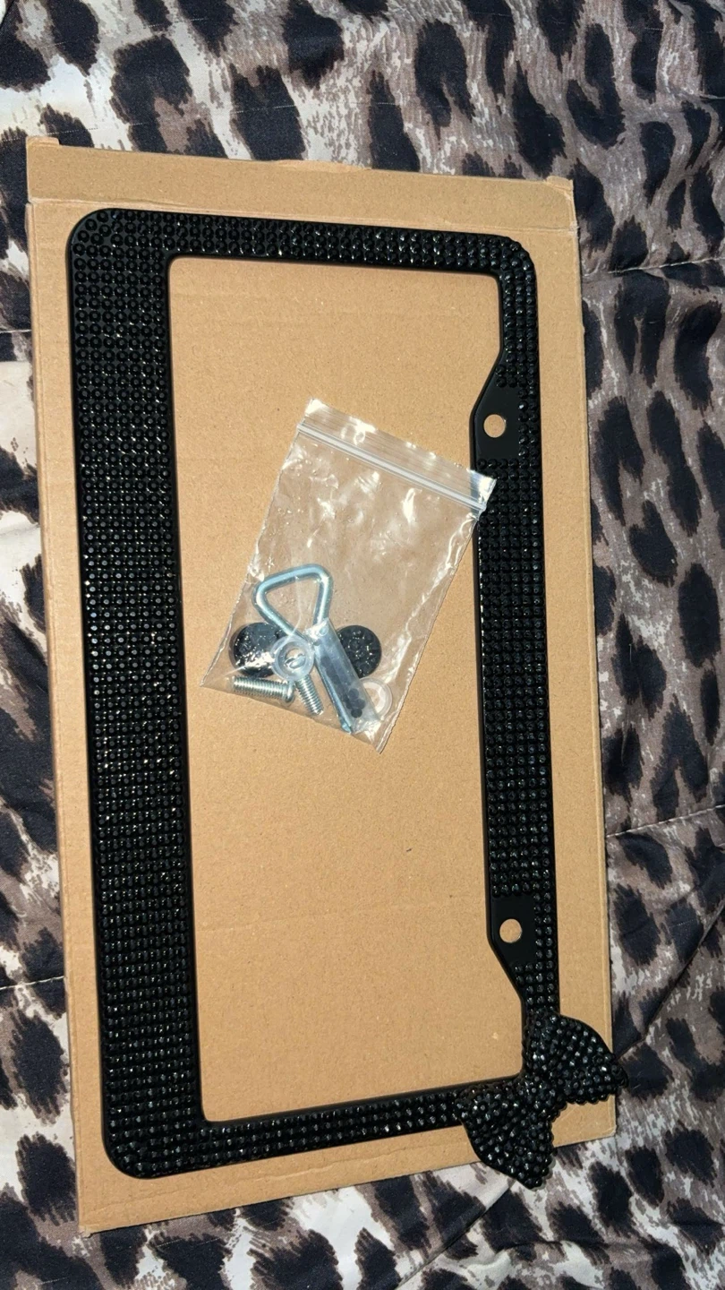 Brand new bling bow license plate frame - photo 2