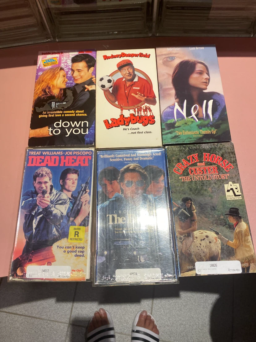 Set of 6 Vintage VHS Movies