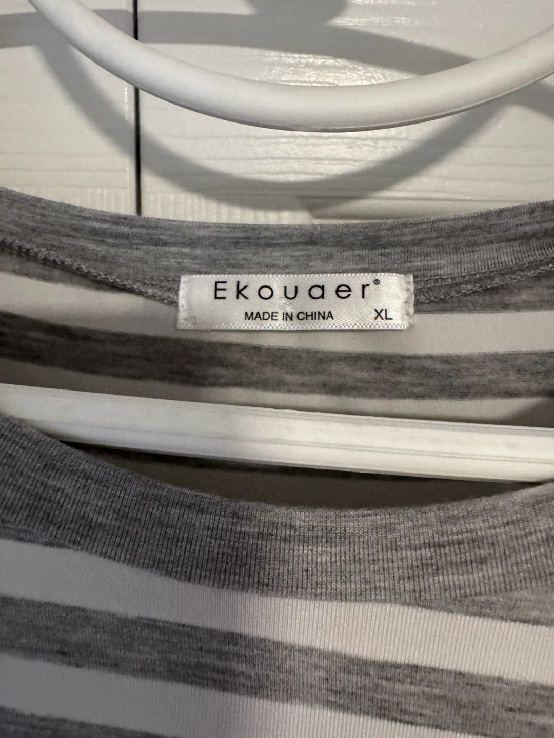 Ekouaer XL Striped Long Sleeve Nursing Top - photo 2
