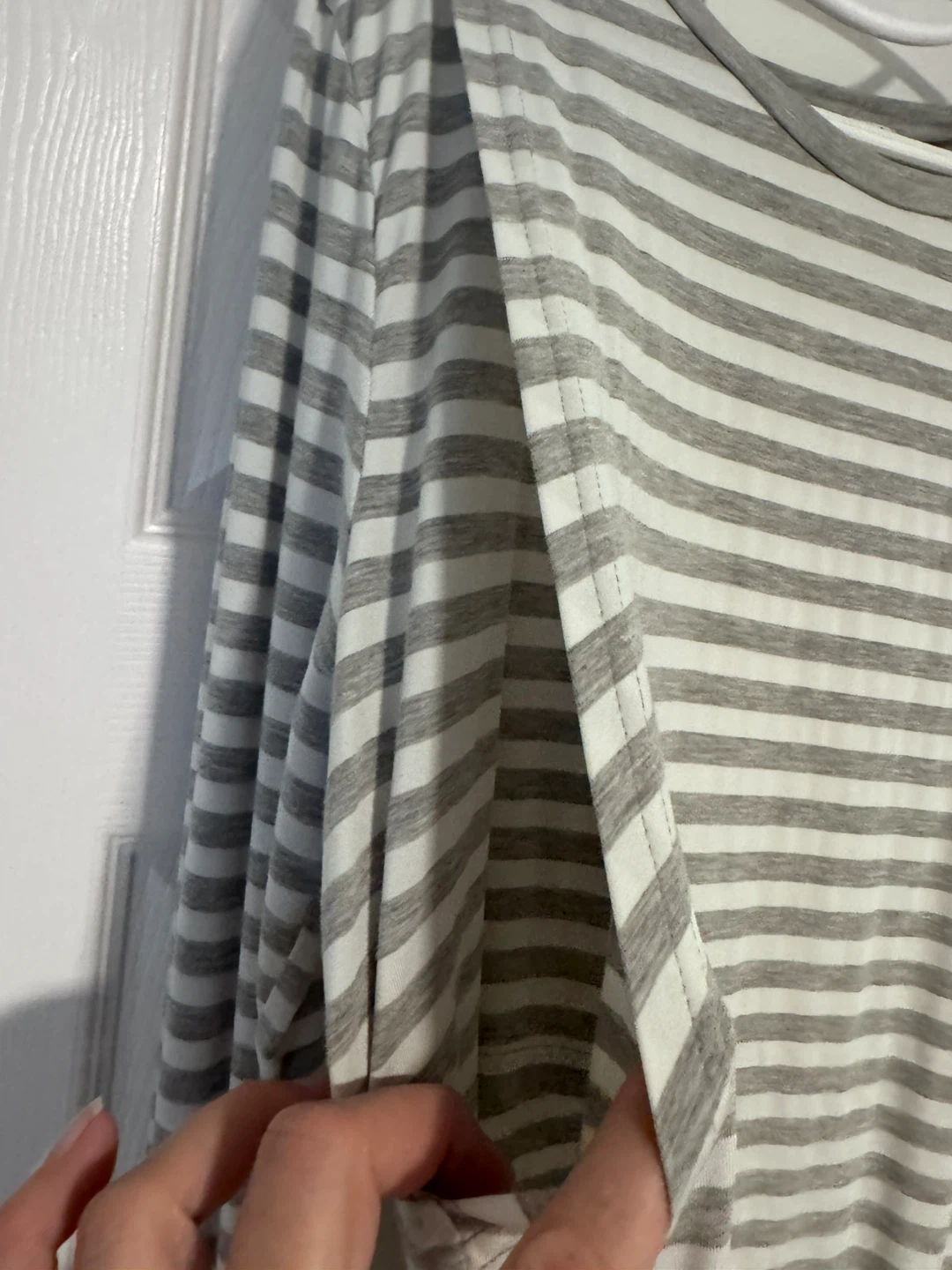 Ekouaer XL Striped Long Sleeve Nursing Top - photo 3