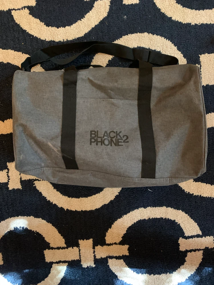 Collectors Black Phone 2 Grey Duffel Bag