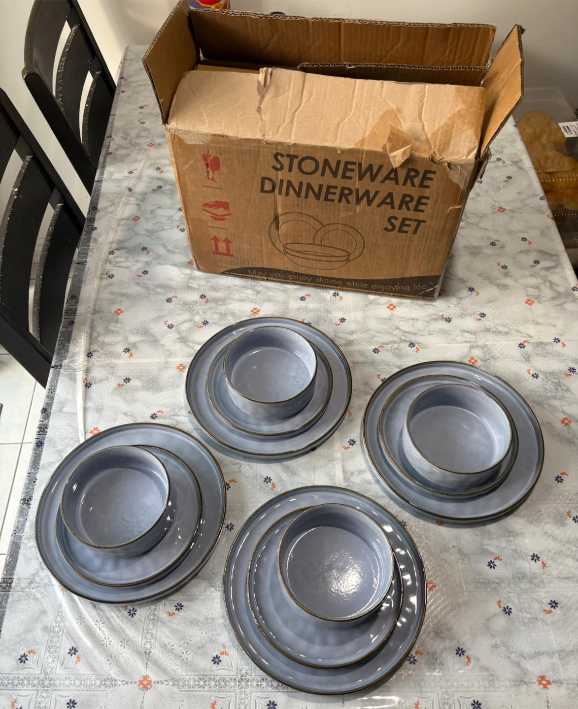 Brand New HaWare Stoneware 12-Piece Dinnerware Set - photo 2