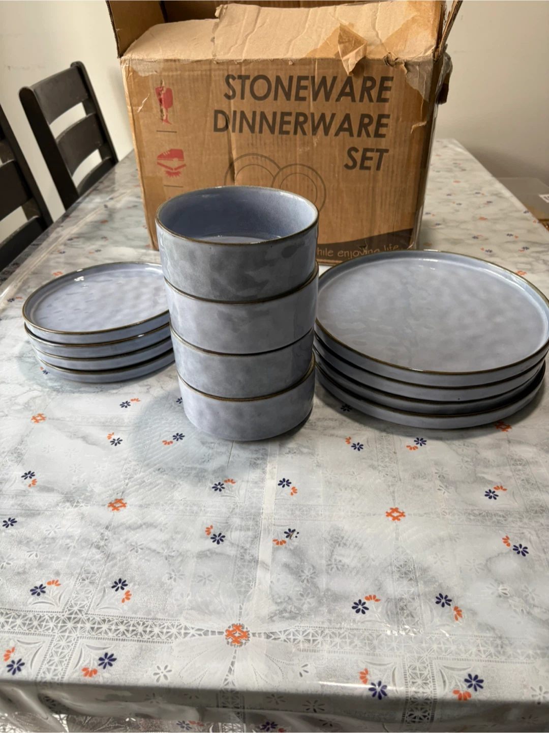 Brand New HaWare Stoneware 12-Piece Dinnerware Set - photo 3