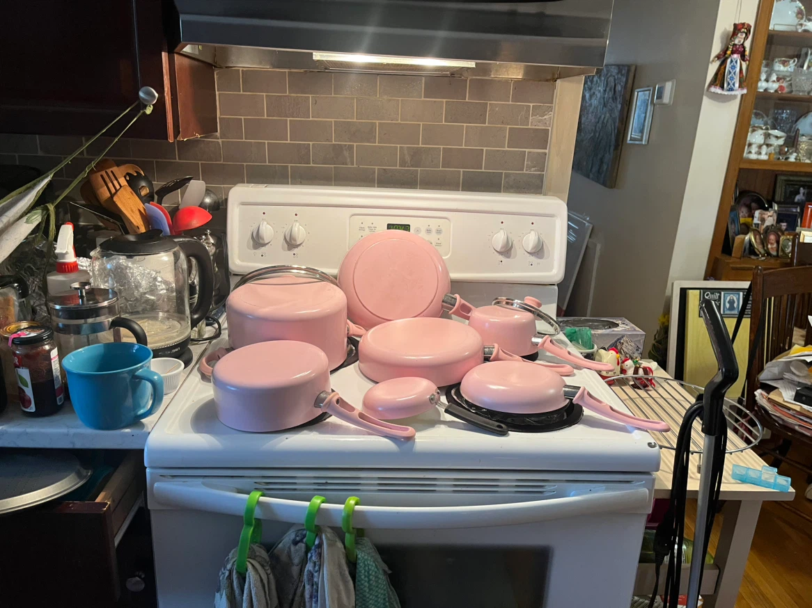 GreenLife Cookware Set, Pink - photo 2