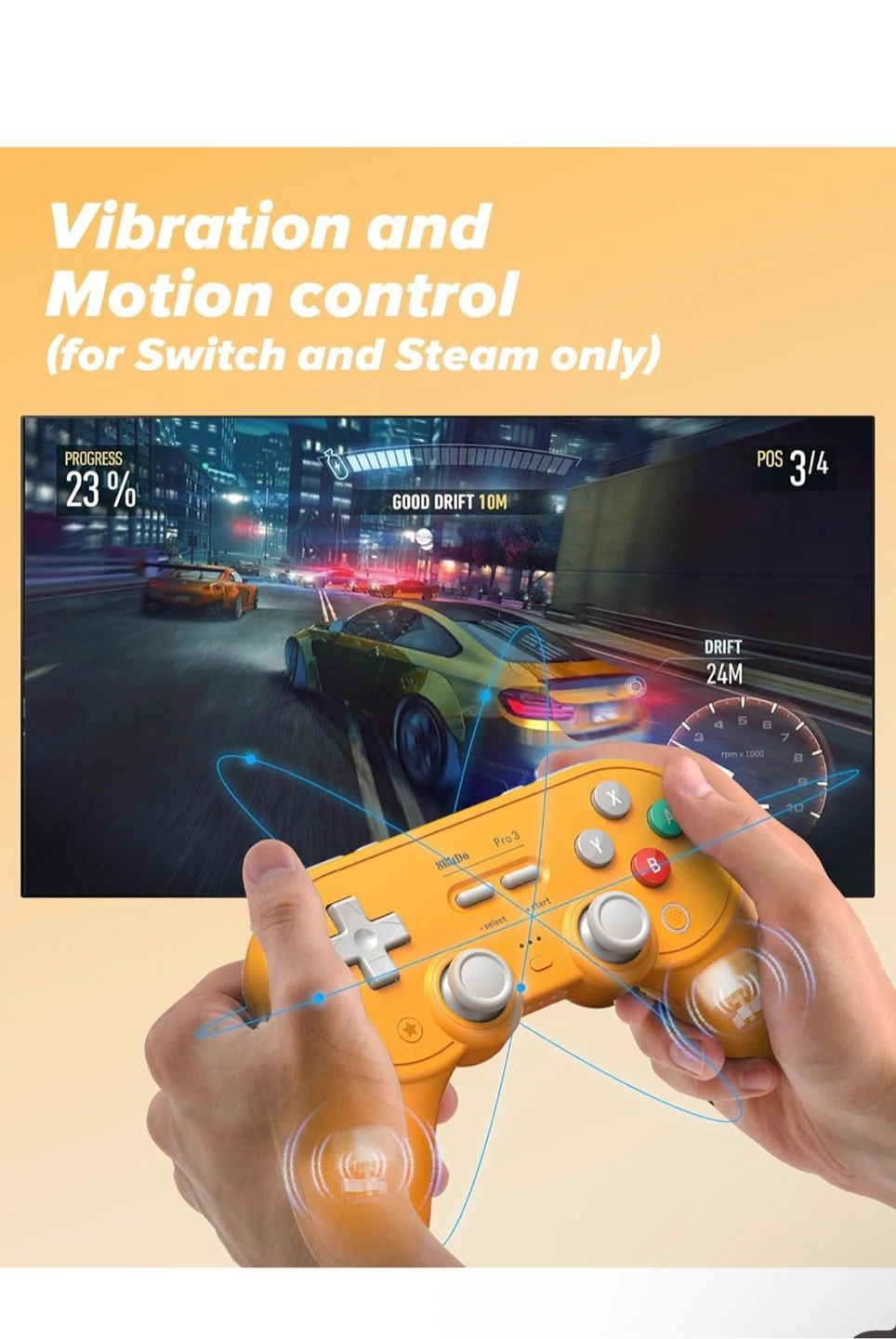8BitDo Pro 3 Bluetooth Controller, 8Bitd,
