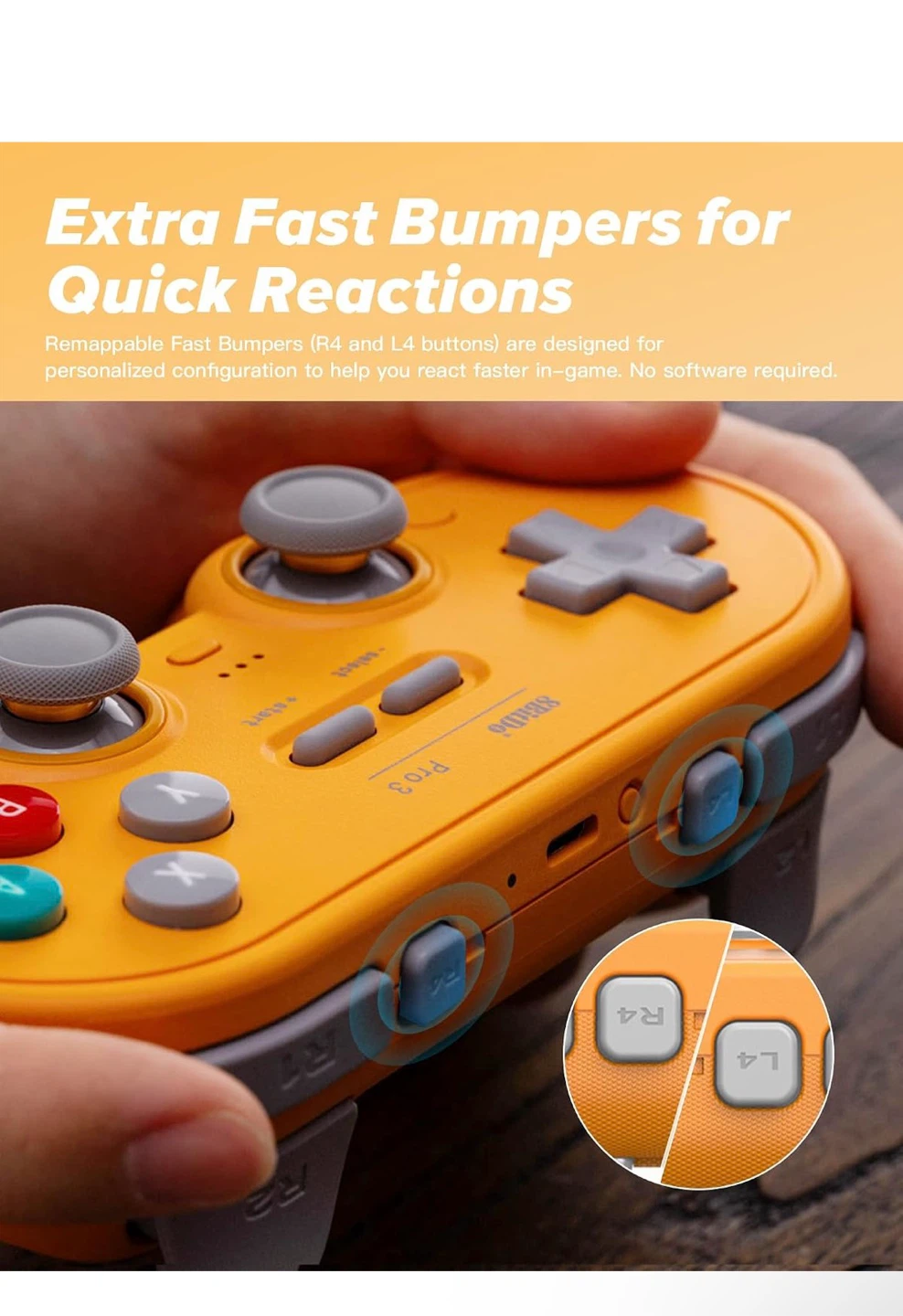 8BitDo Pro 3 Bluetooth Controller, 8Bitd, - photo 4
