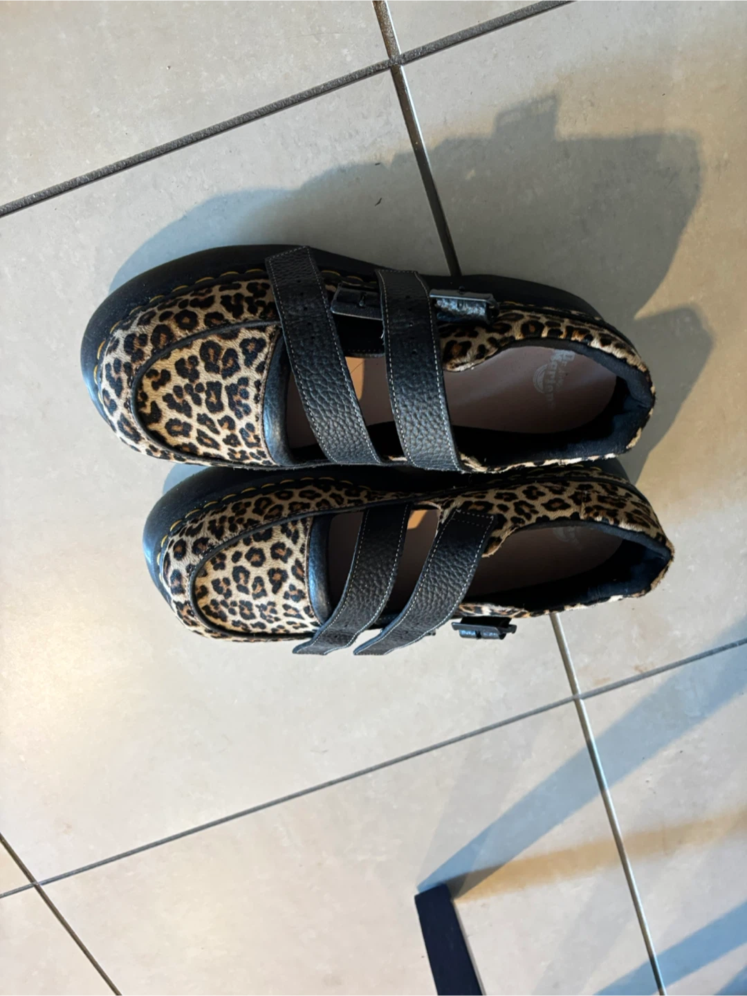 Dr. Martens Buzz Leopard Mary Jane Shoes