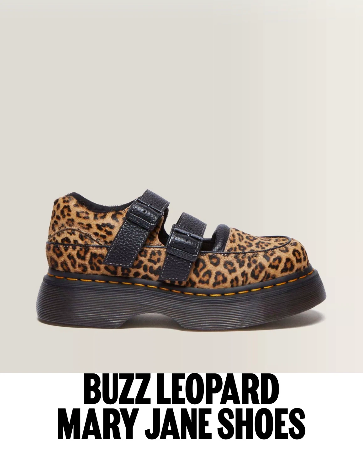 Dr. Martens Buzz Leopard Mary Jane Shoes - photo 3