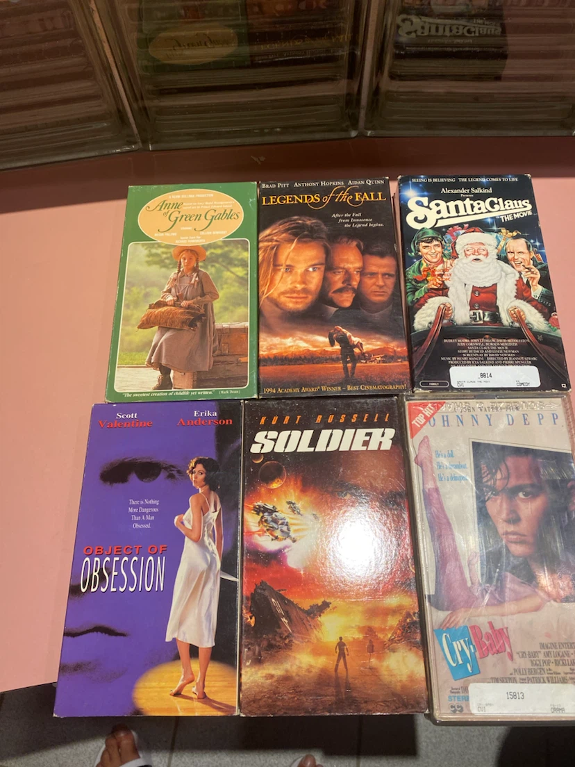 Set of 6 Vintage VHS Movies