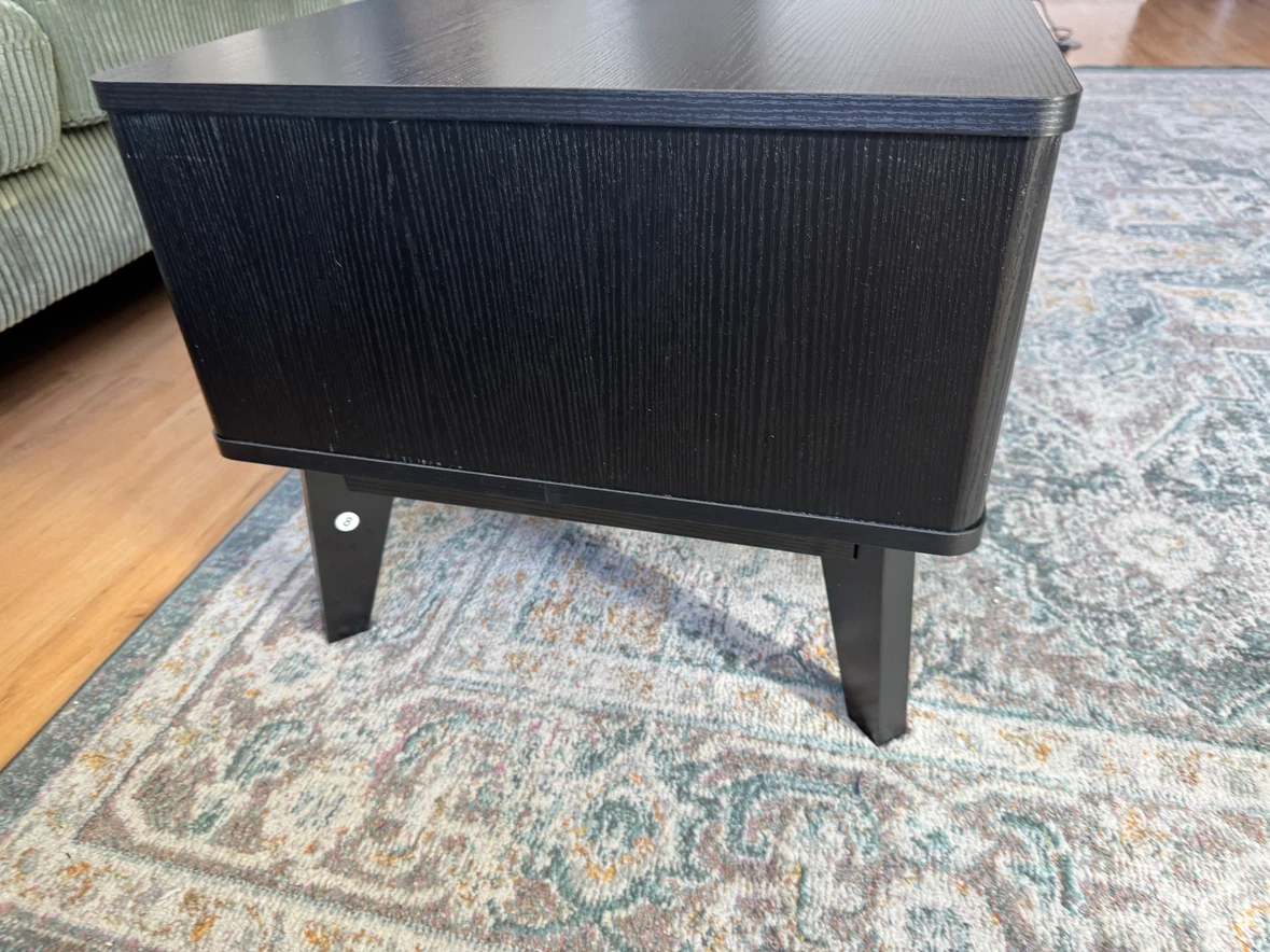 Black Lift-Top Coffee Table with Storage - photo 2