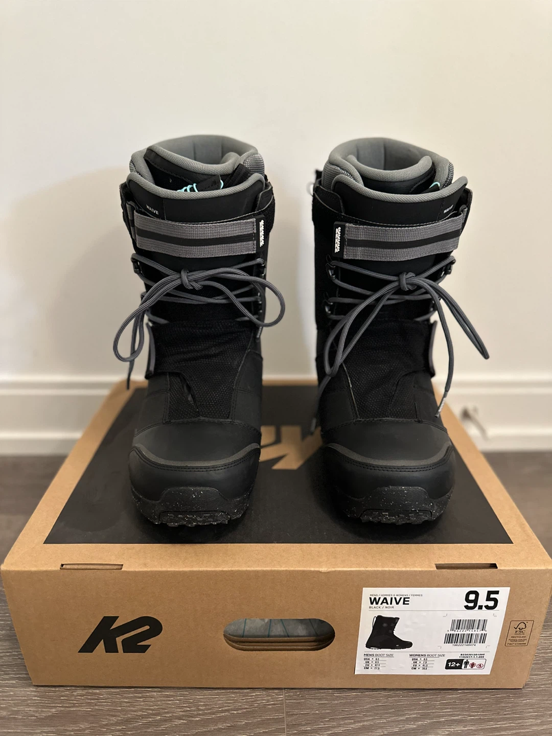 K2 Waive Snowboard Boots Size 9.5