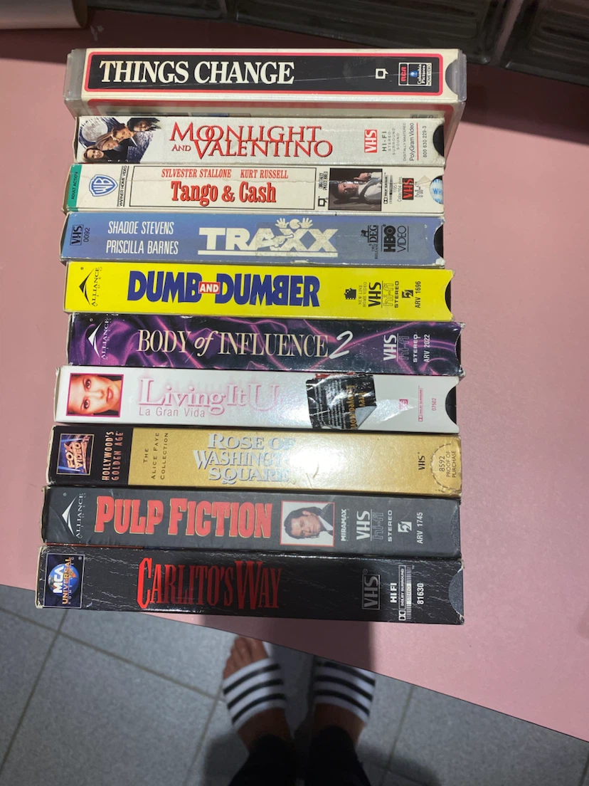 Set of 10 Assorted VHS Movies