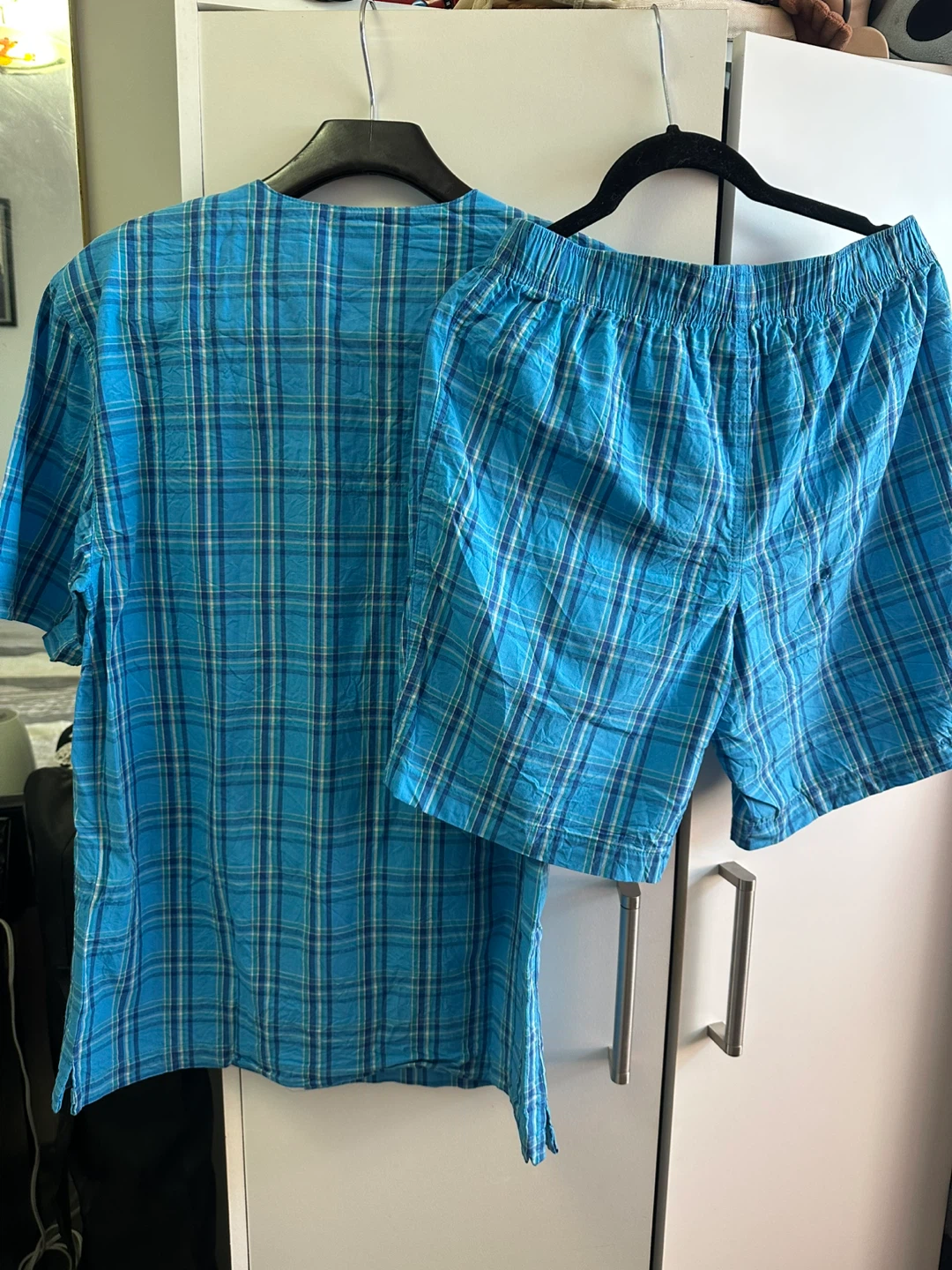 Sterling Blue Plaid Pyjama Set Size Small - photo 4