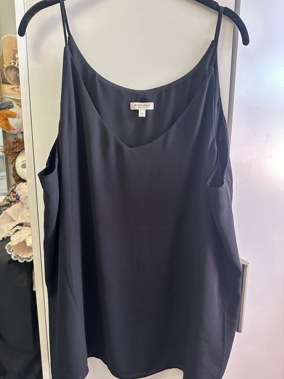 R Essentials Black Camisole