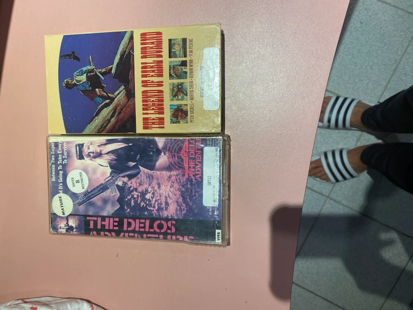The Legend of Earl Durand and The Delos Adventure VHS Tapes