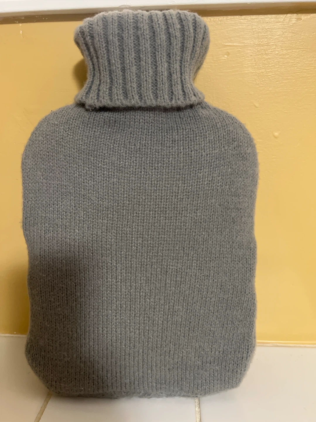 Grey Knit Hot Water Bottle Cover - photo 2