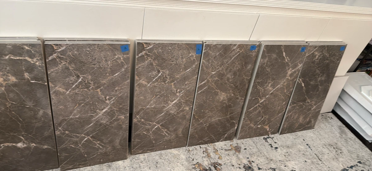 Marble-Look porcelain field tiles (12”x24”) - photo 2