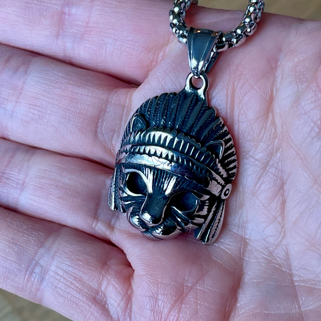 Cat Chief stainless steel necklace - photo 4