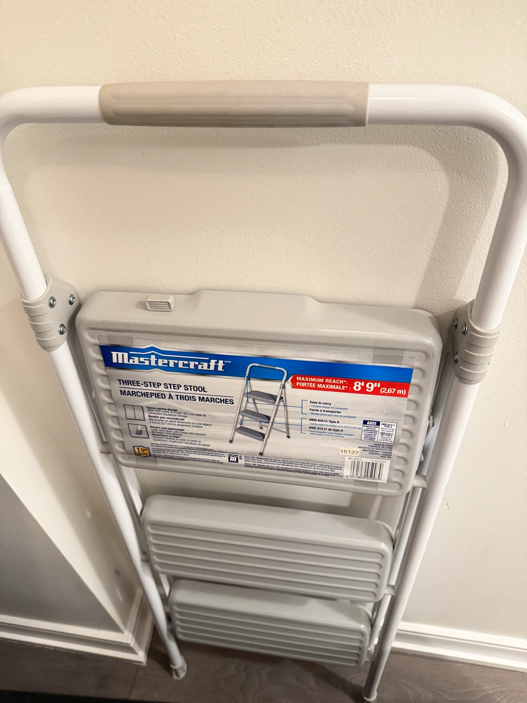 Mastercraft 3-Step Folding Step Stool