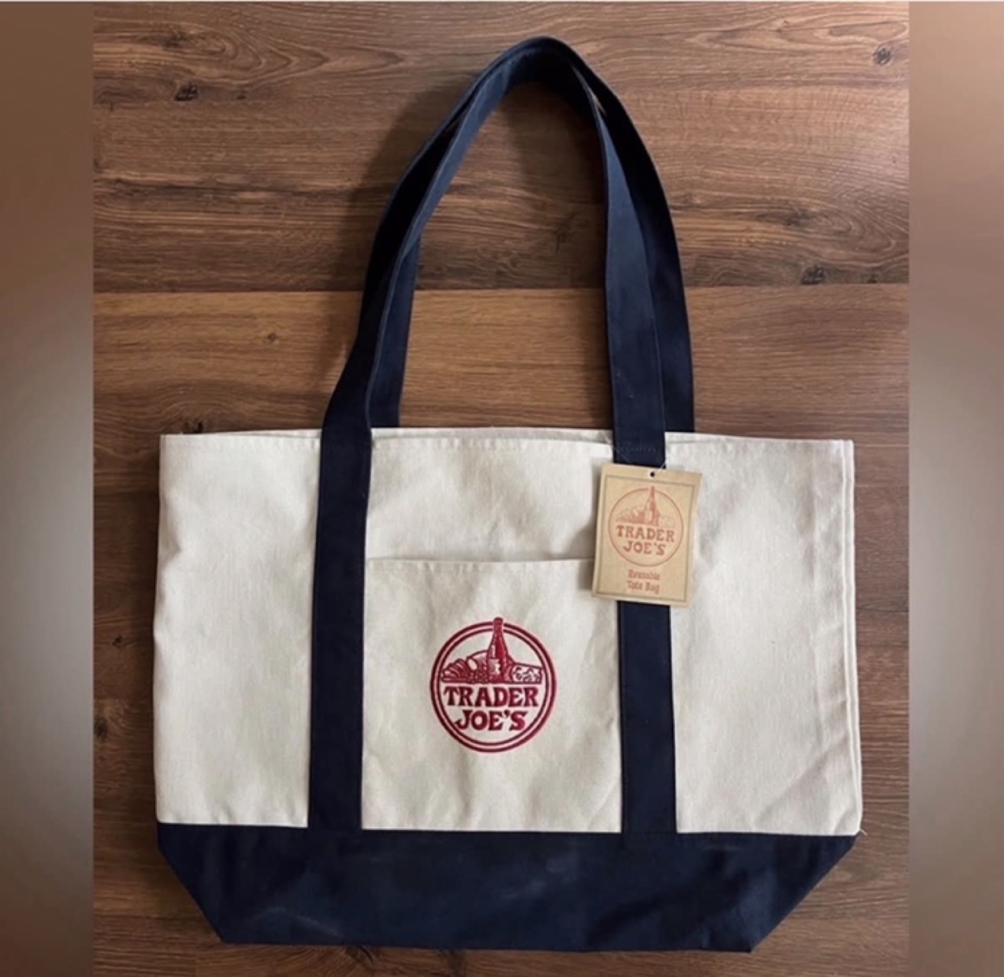 Trader Joe's Reusable Canvas Tote Bag