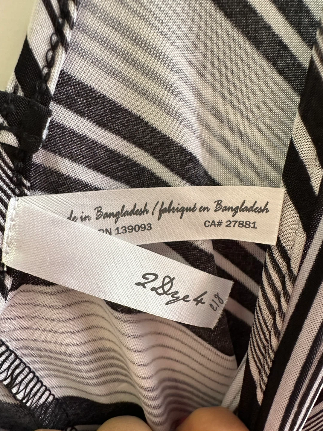 Black and white striped sleeveless dress - photo 3