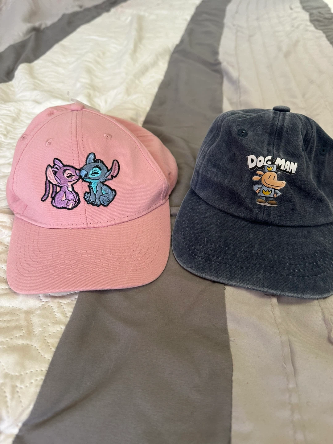 Stitch and Dog Man Baseball Caps