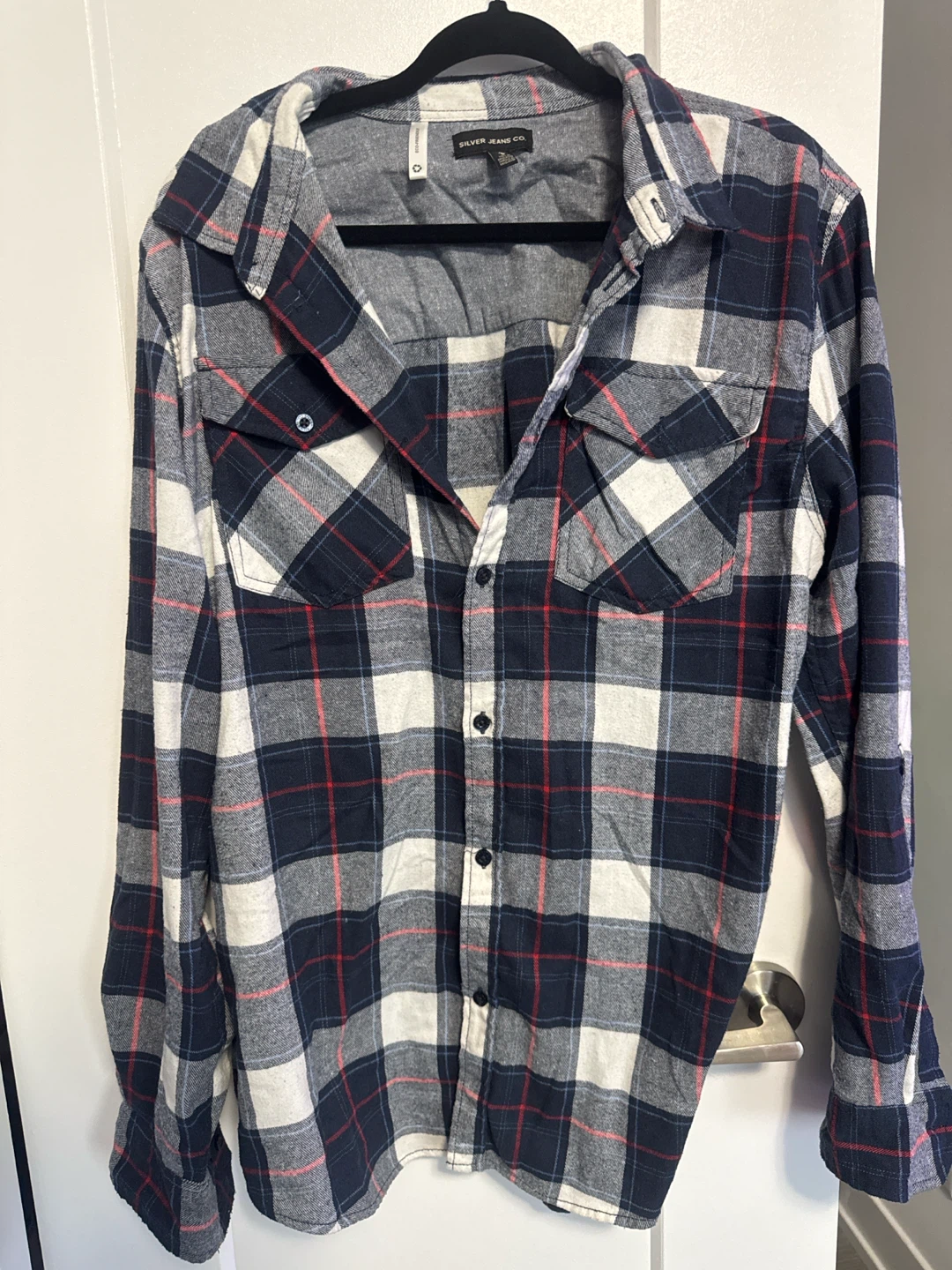 Silver Jeans Co. Plaid Flannel Shirt