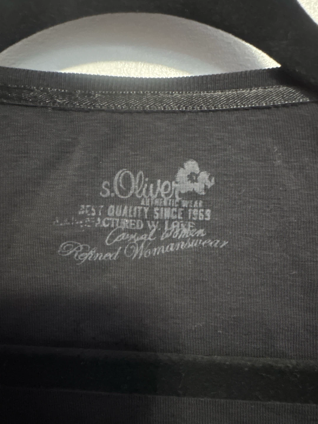s.Oliver black tie-front top - photo 2