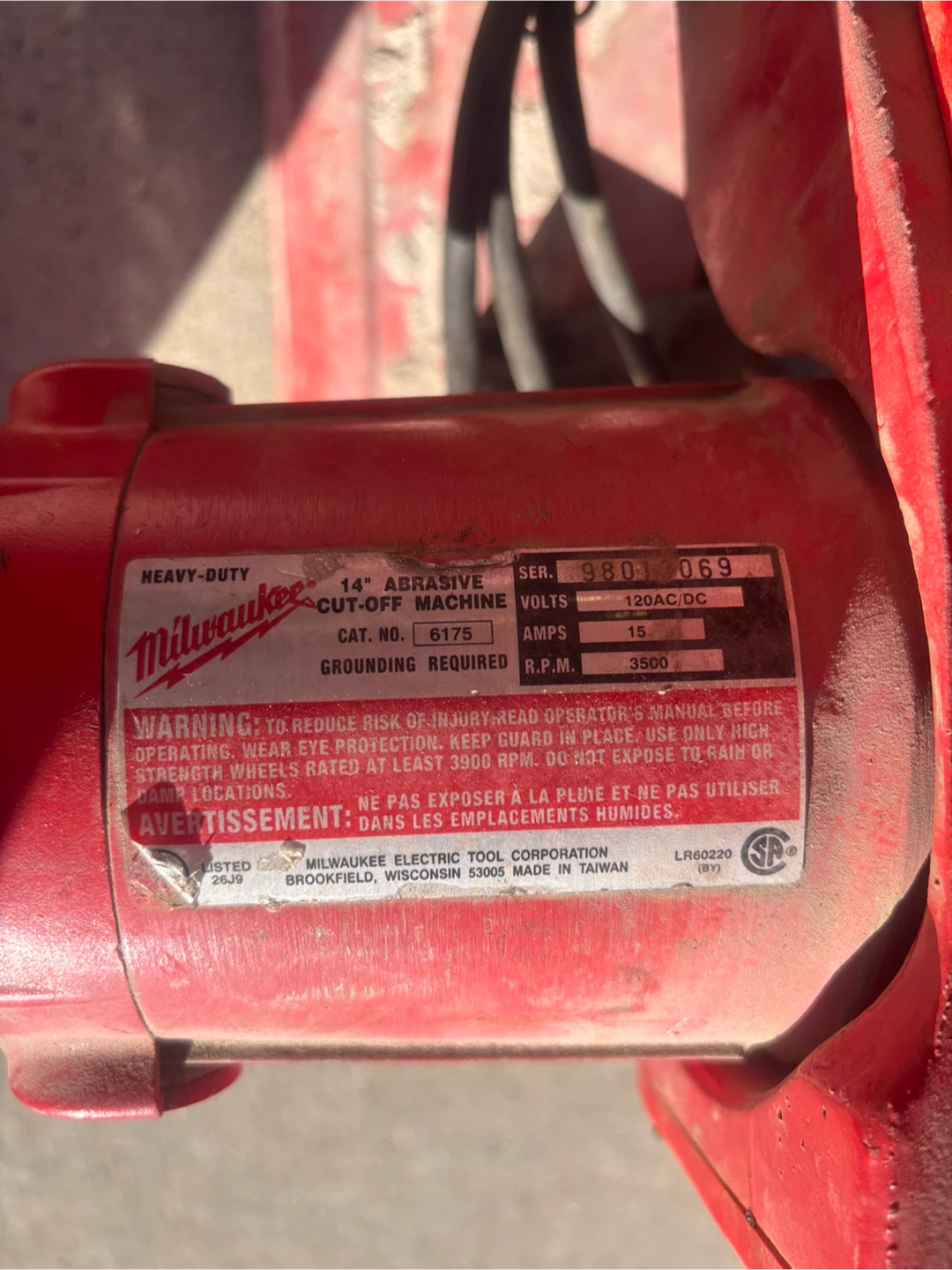 Milwaukee 14 inch Abrasive Cut-Off Machine - photo 4