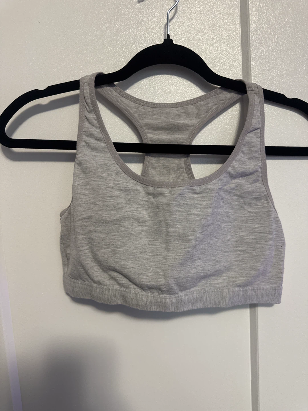 Grey Racerback Sports Bra