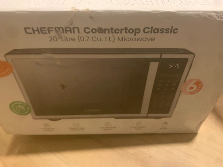 Chefman Countertop Classic 20L Microwave