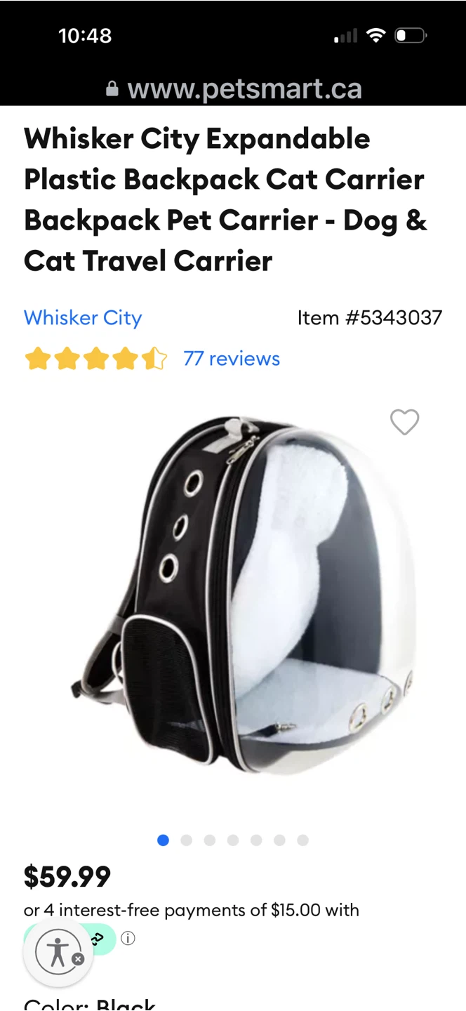 Cat travelling carrier backpack - photo 4