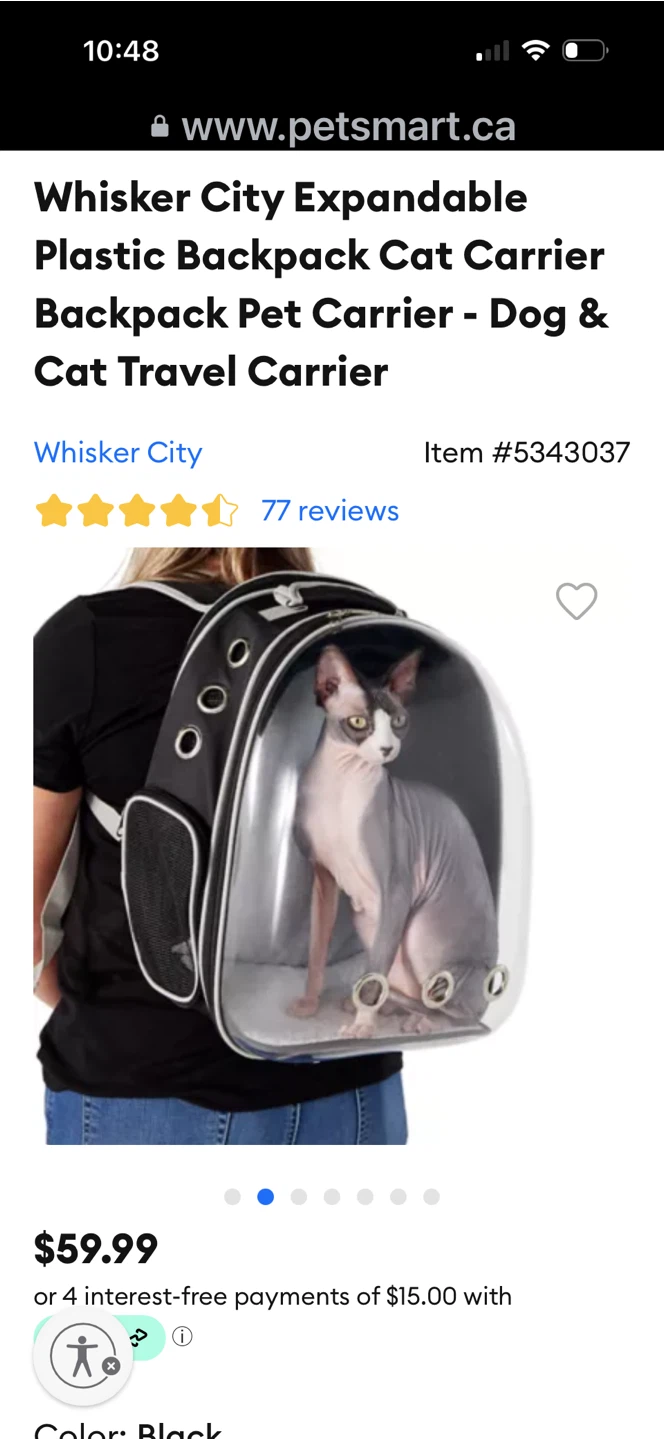 Cat travelling carrier backpack - photo 5