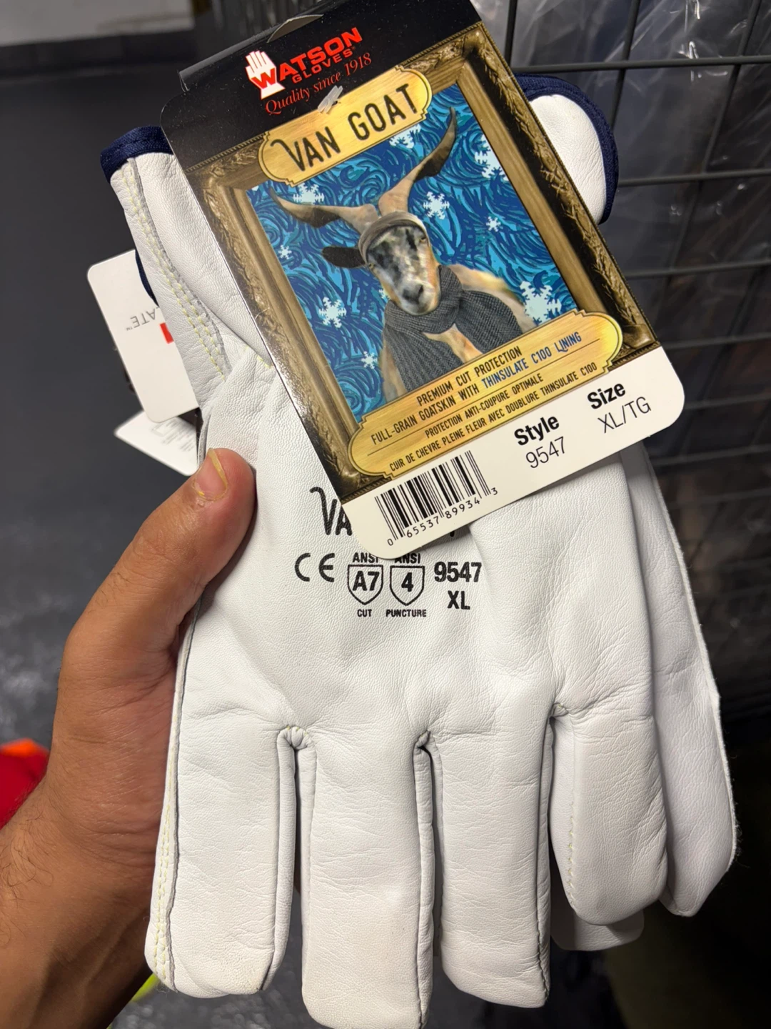 Watson Gloves Van Goat Work Gloves Size XL