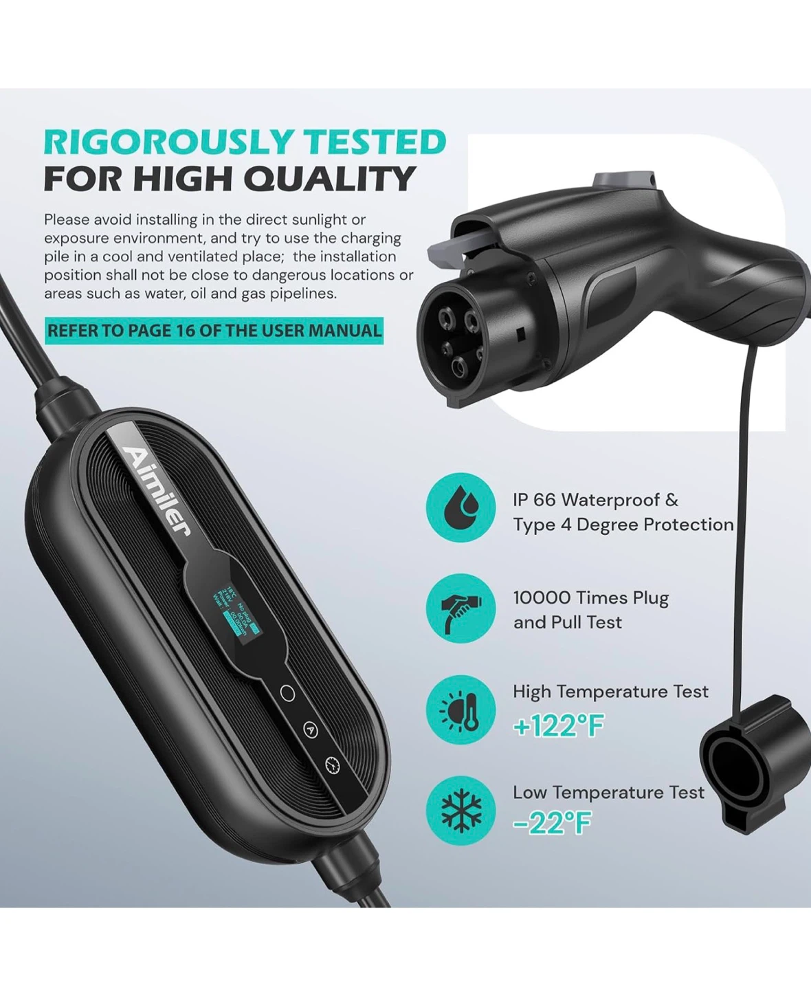 Aimiler Level 2 EV Charger 32A - photo 2