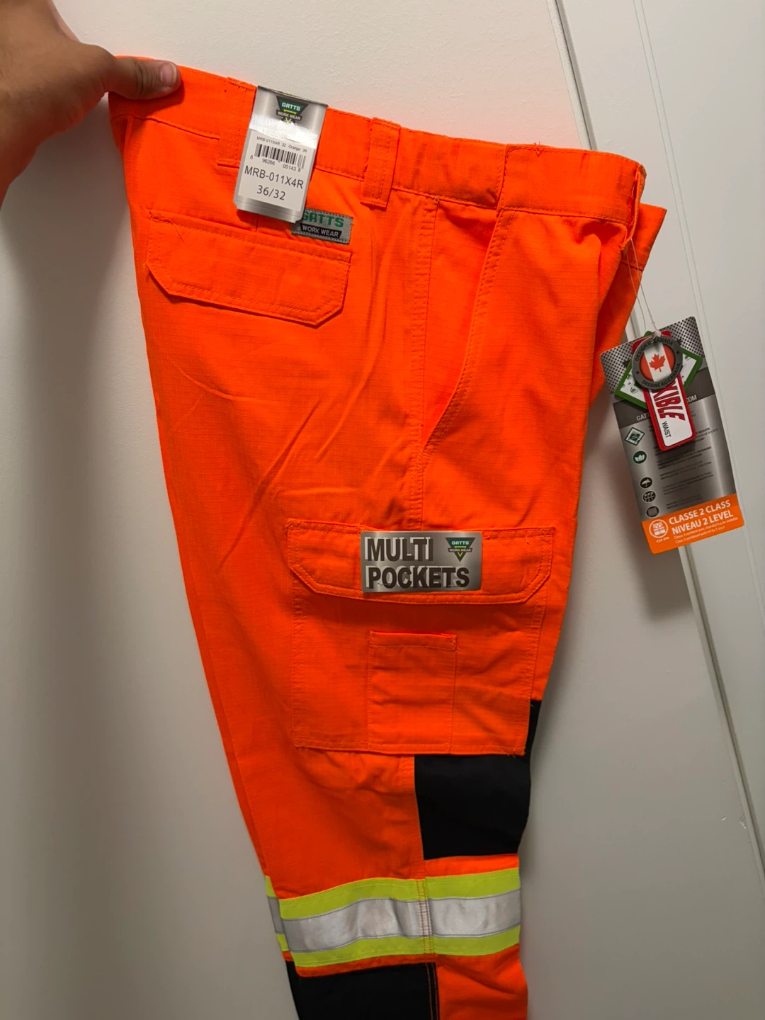 Gatts Work Wear Hi-Vis Safety Pants 36/32