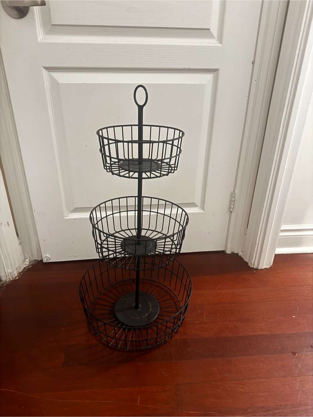 3-Tier Metal Wire Storage Basket Stand