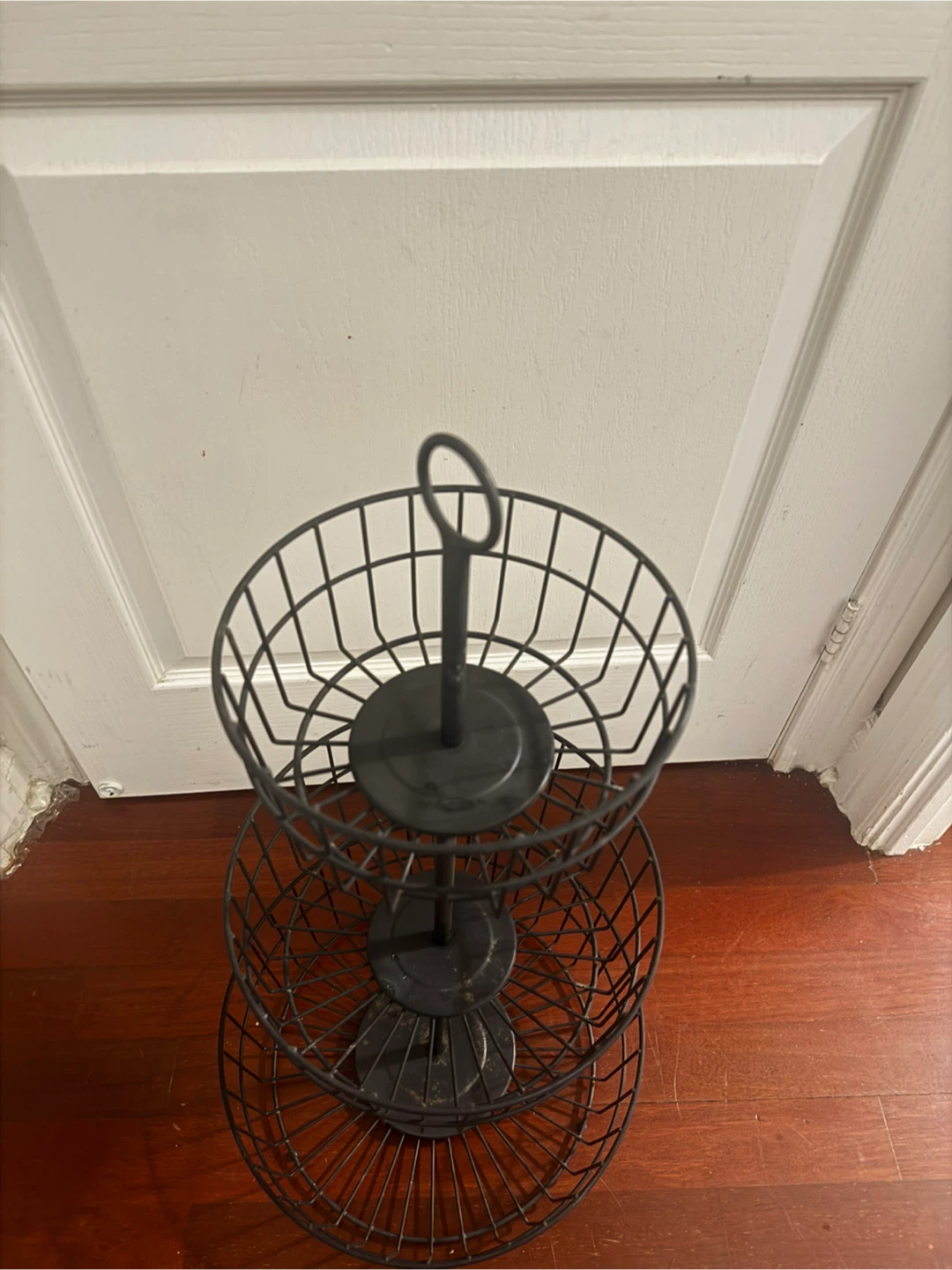 3-Tier Metal Wire Storage Basket Stand - photo 2