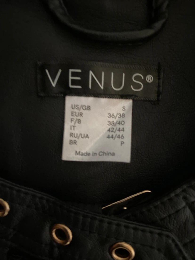 Venus Black Faux Leather Jacket - photo 2