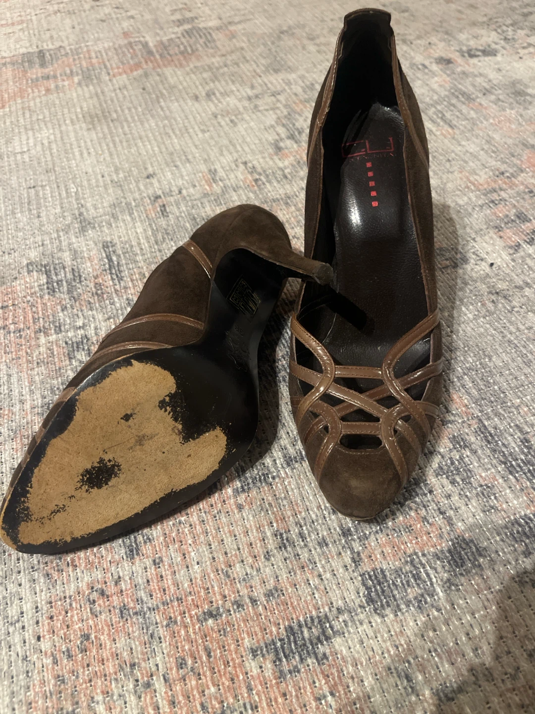 Centaunita Suede Heels Brown - photo 2