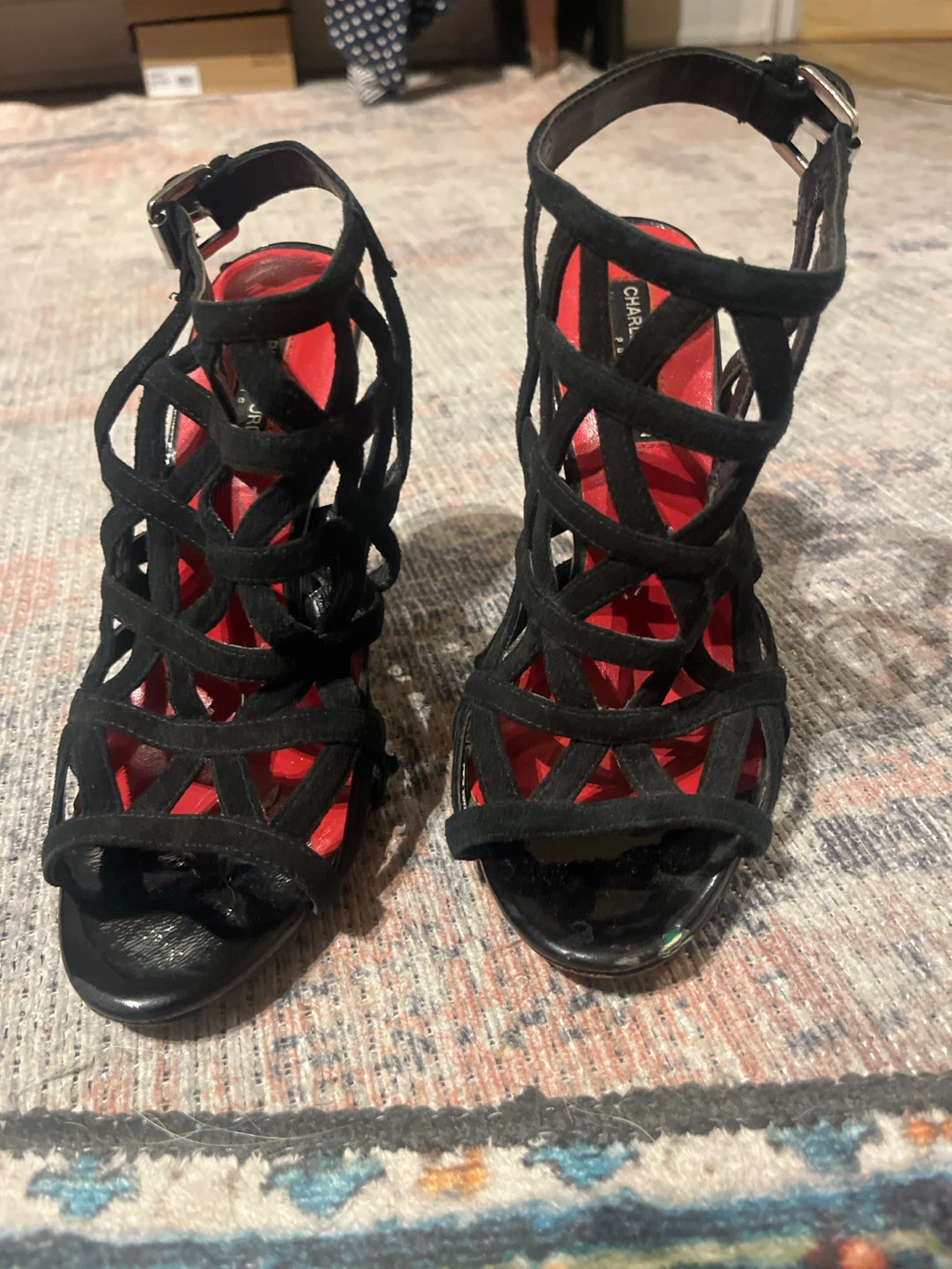 Charles Jourdan Paris Suede Heels