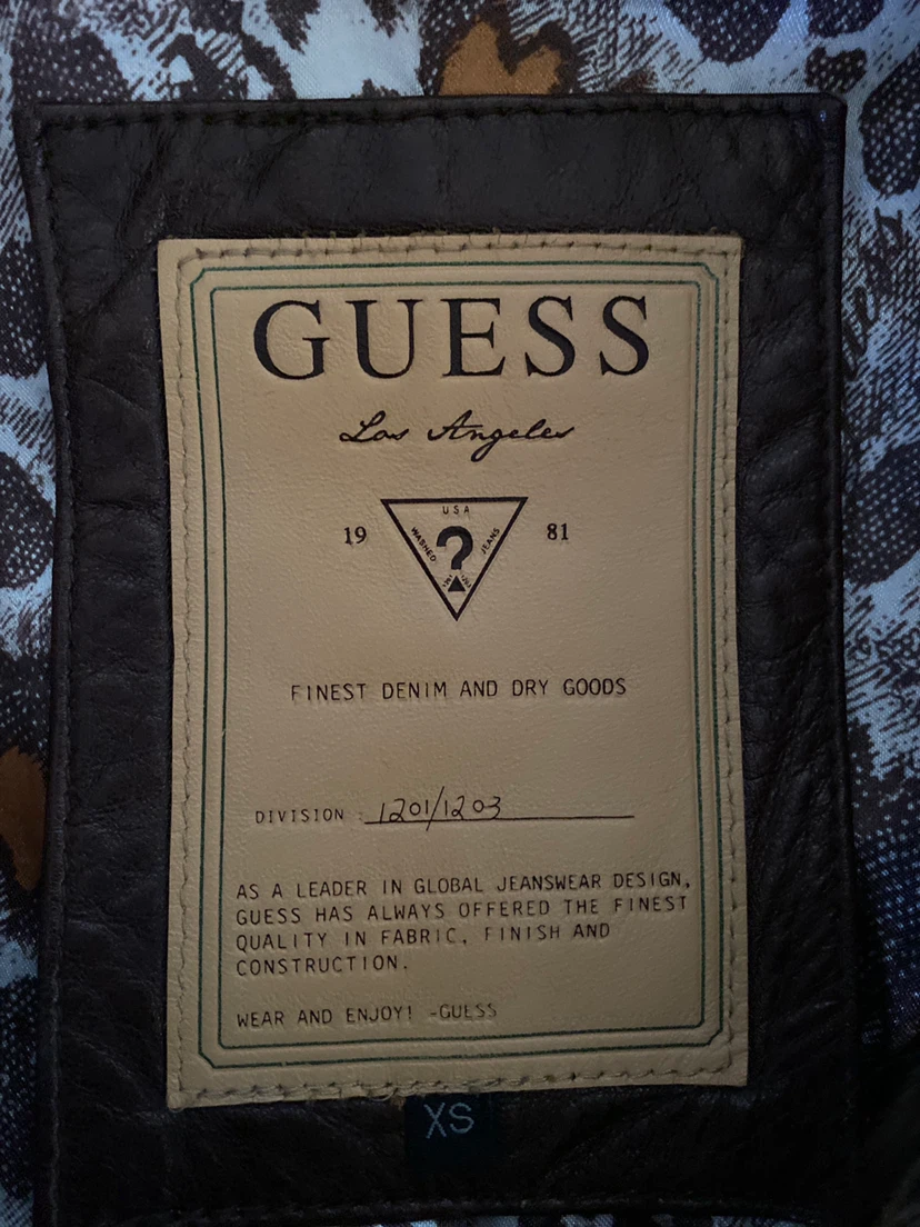 Guess Brown Faux Fur Trim Leather Jacket XS - photo 2