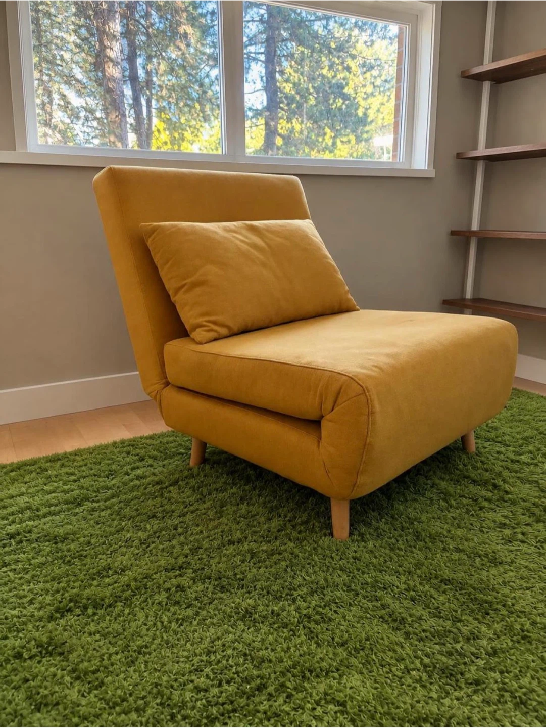 Single Folding Sofa Bed Chair Fold-Out