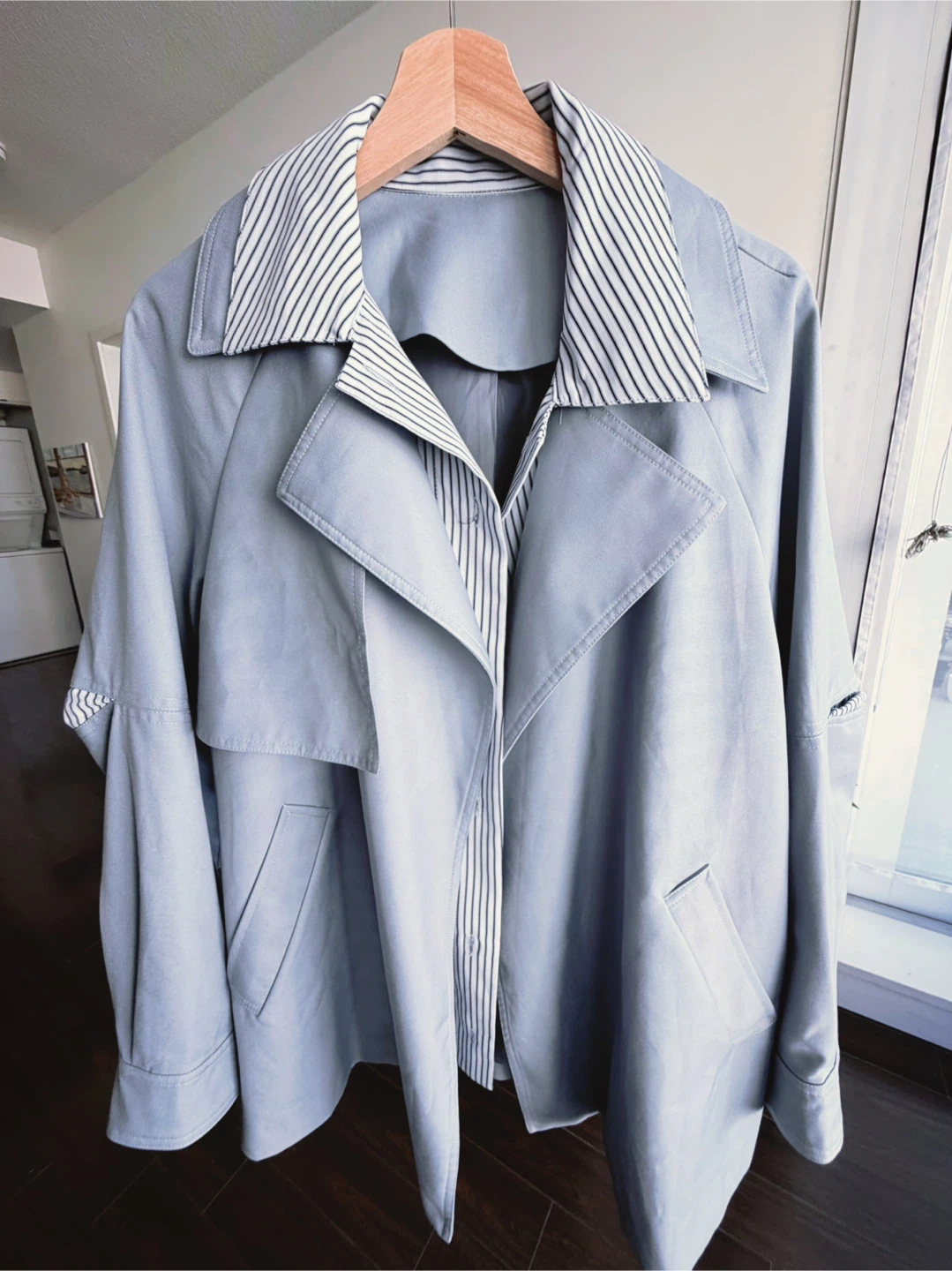 Light Blue Trench Jacket - photo 4