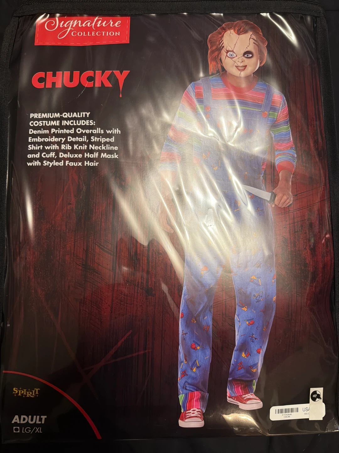Spirit Halloween Chucky Signature Collection Costume - LG/XL - photo 2