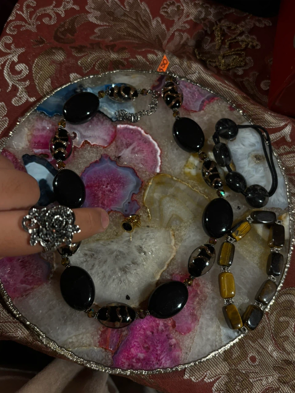 Black and Brown Beaded Jewelry Set - photo 2