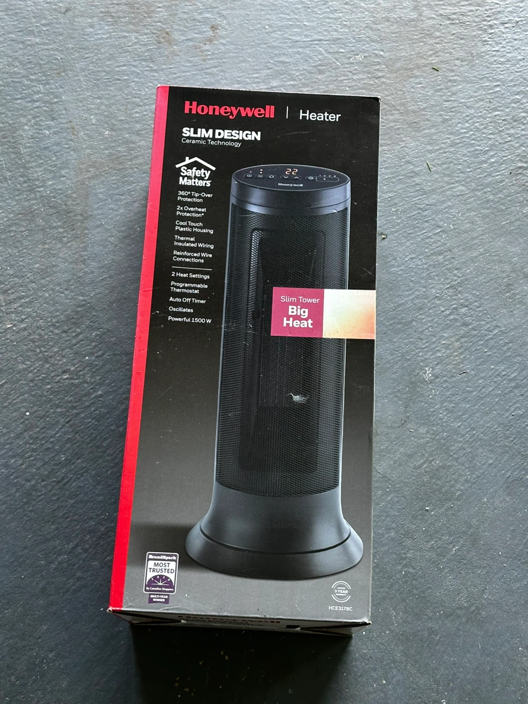 Honeywell Slim Ceramic Tower Heater