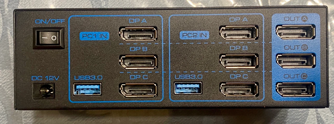 VPFET DisplayPort KVM 3 Monitor Switch 2x3 - photo 3