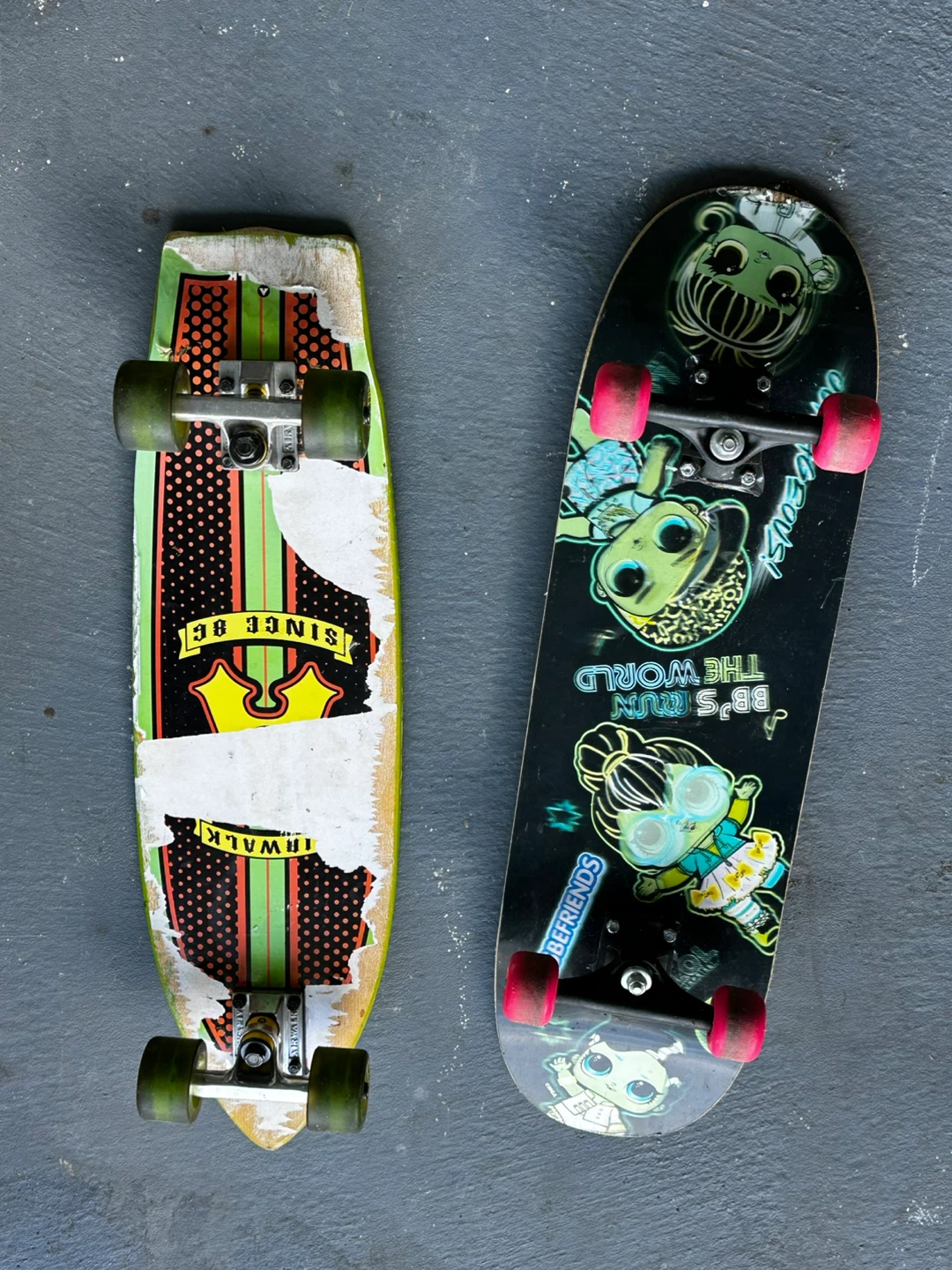 Airwalk and LOL Surprise Skateboards