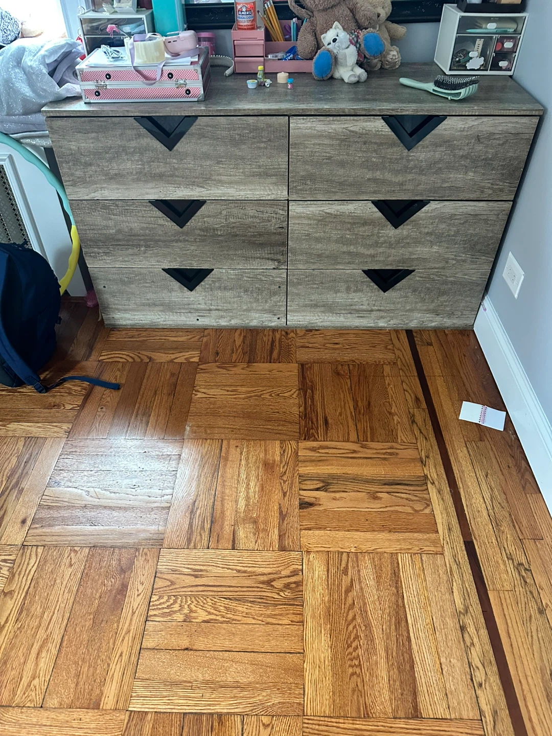 Gray Wood-Finish 6-Drawer Dresser - photo 2